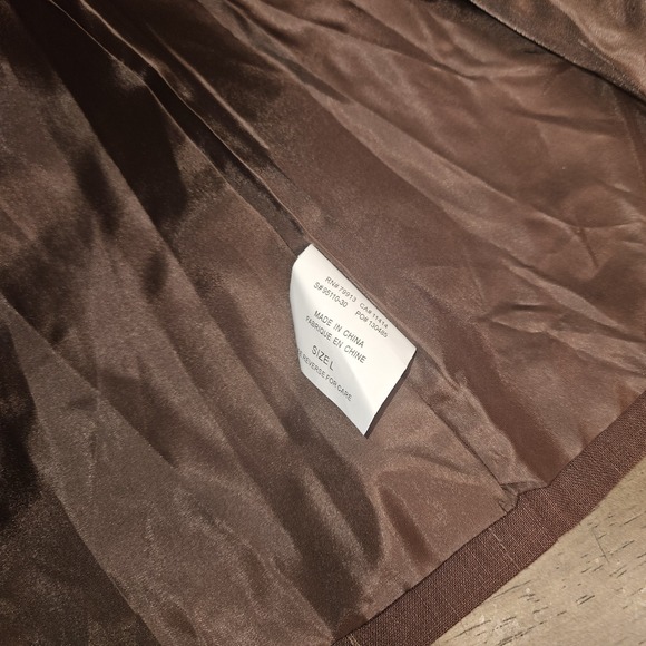 Motherhood Maternity Classic Blazer Linen Brown L New - Picture 4 of 9